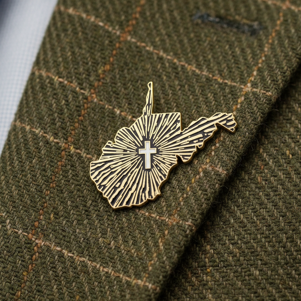 West Virginia Lone Bulwark - CN Pin - 1" (Based States)