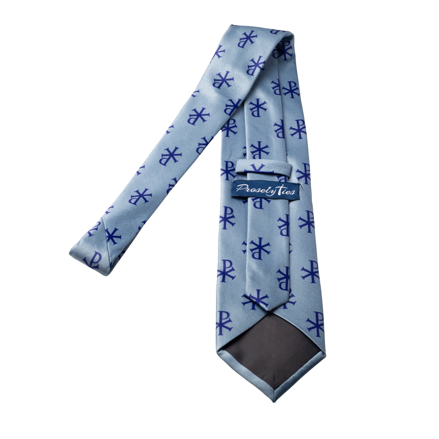 Blue Chi-Rho Necktie