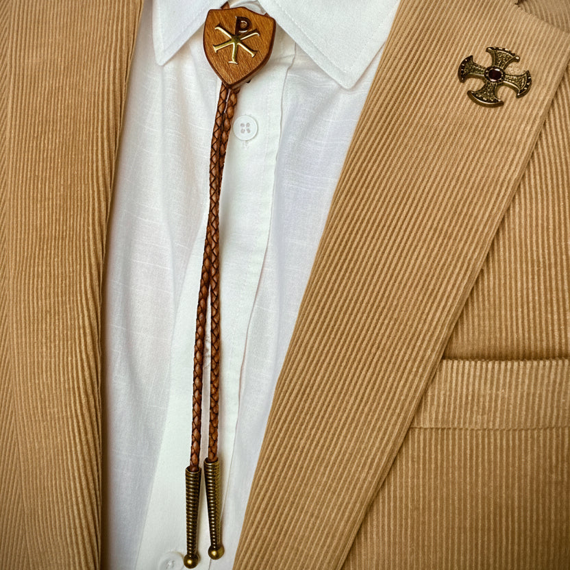 Chi-Rho Bolo Tie (Handcrafted)