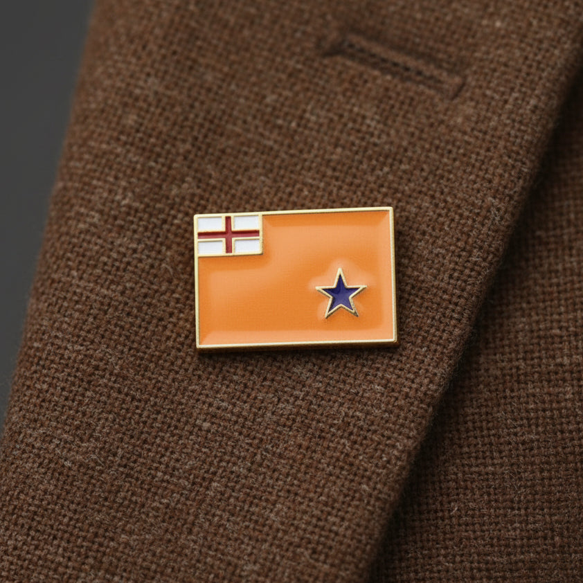 Protestant Orange Flag Pin - 1"