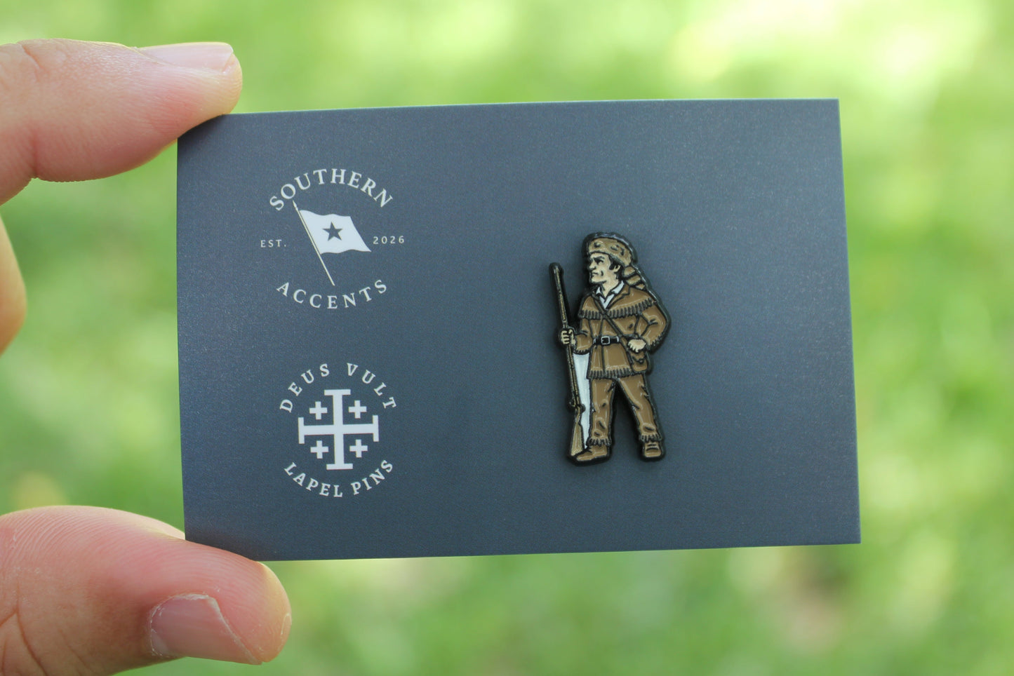 Davy Crockett - Patriot-Maxxing Pin 1" // Southern Accents Collab