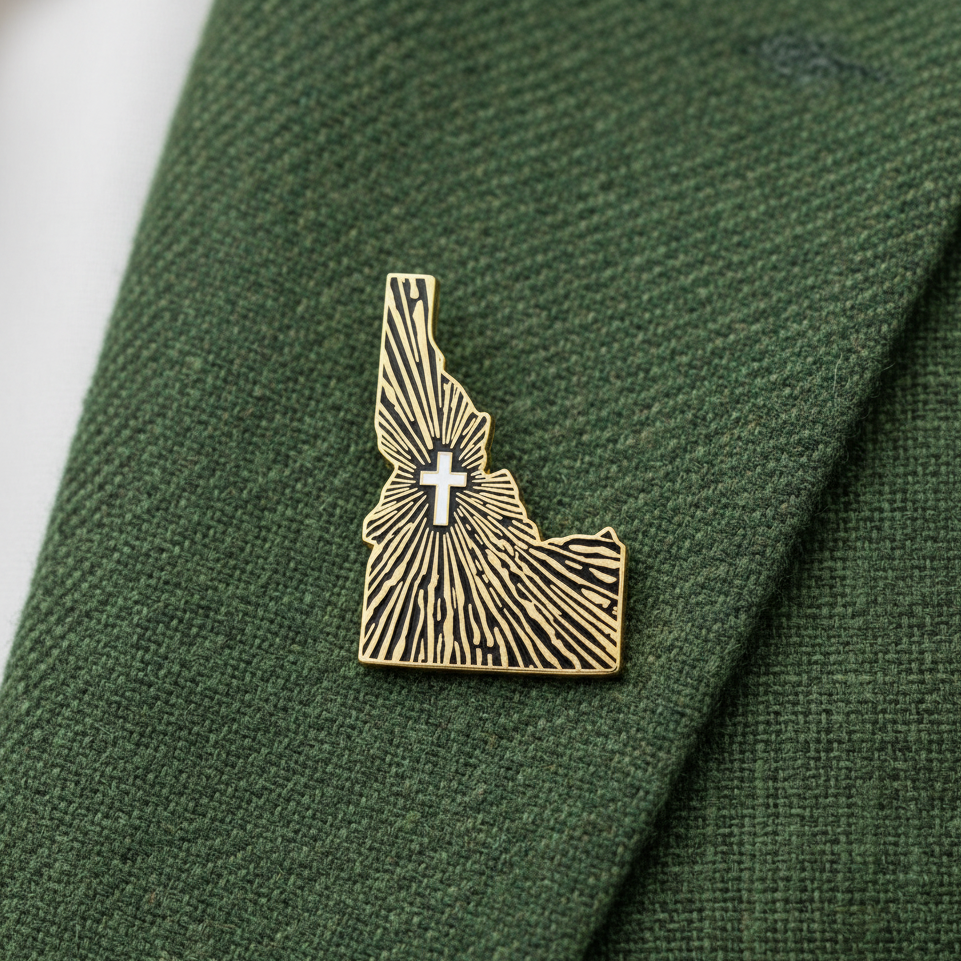Idaho Lone Bulwark - CN Pin - 1.25" (Based States)