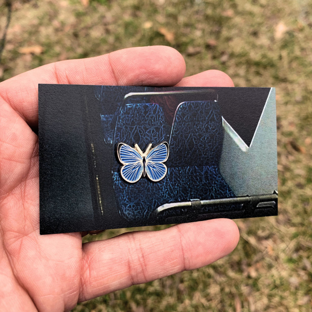 The Iryna "Azure" Pin - .75 Inch