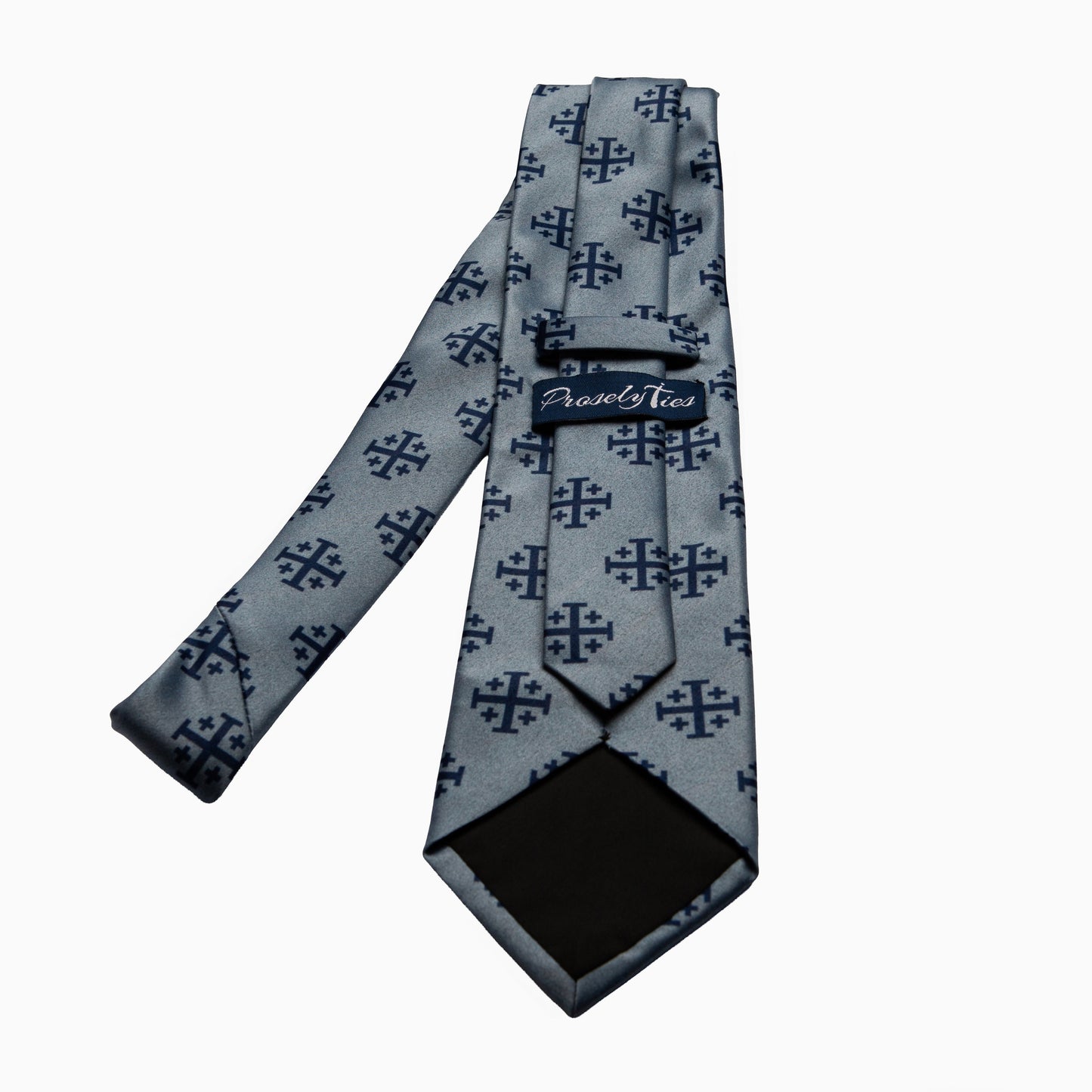 Blue Jerusalem Cross Necktie