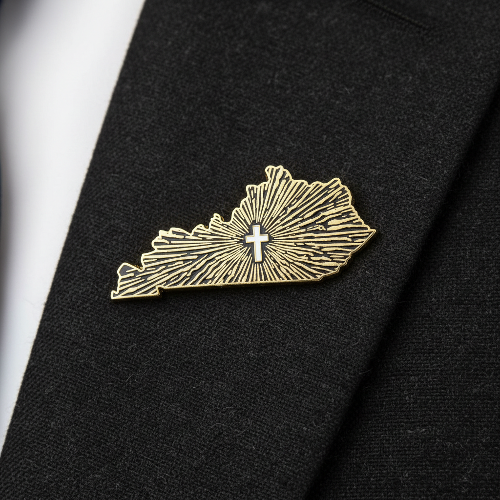 Kentucky Lone Bulwark - CN Pin - 1.25" (Based States)