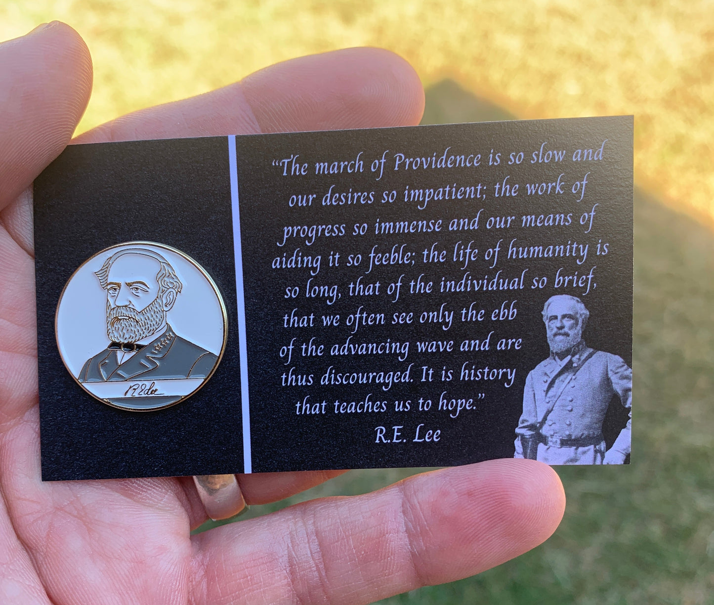 CSA Signature Series - Robert E Lee Lapel Pin (Our Guys) - 1"