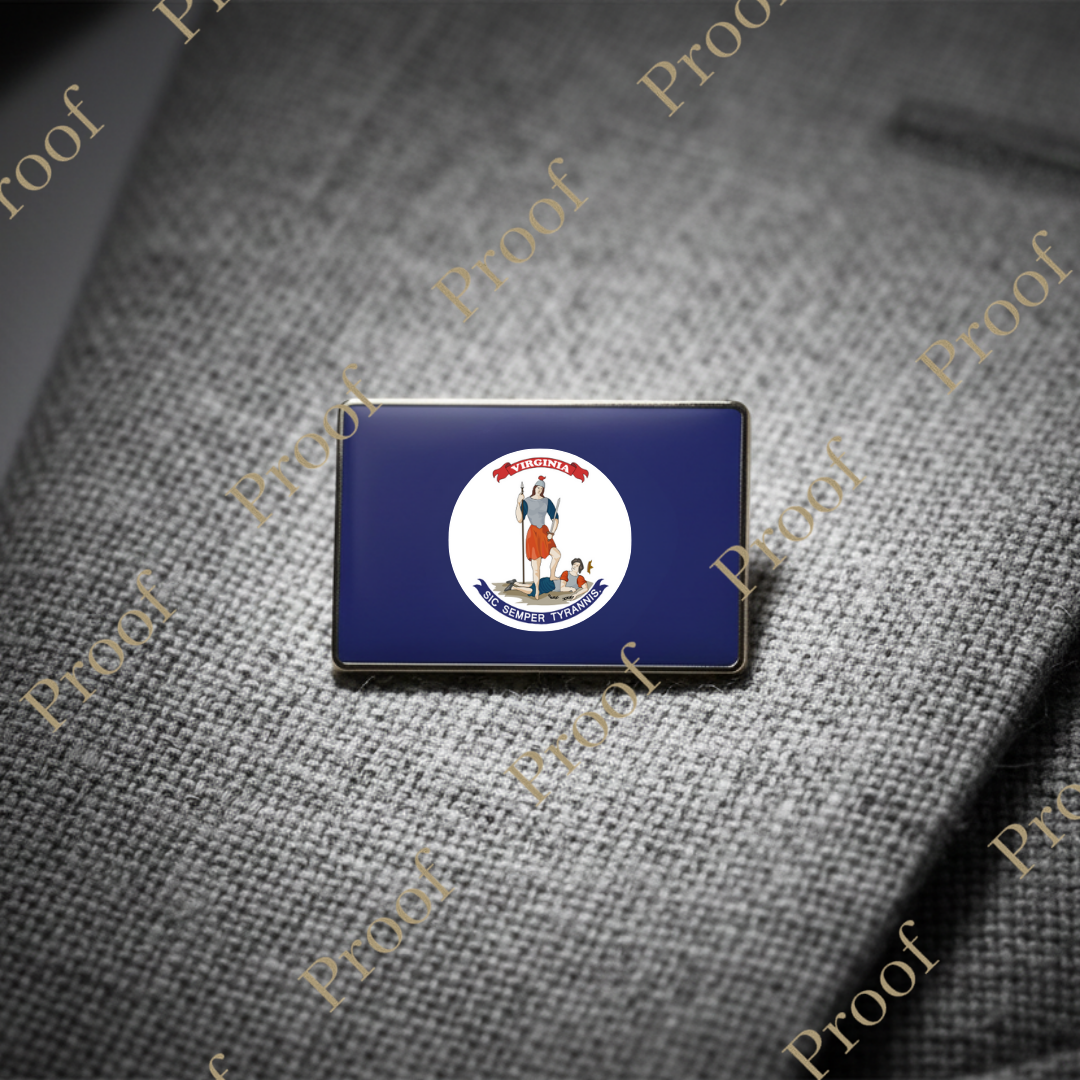 *PRE-RELEASE* Old Virginia State Flag - 1.25" pin