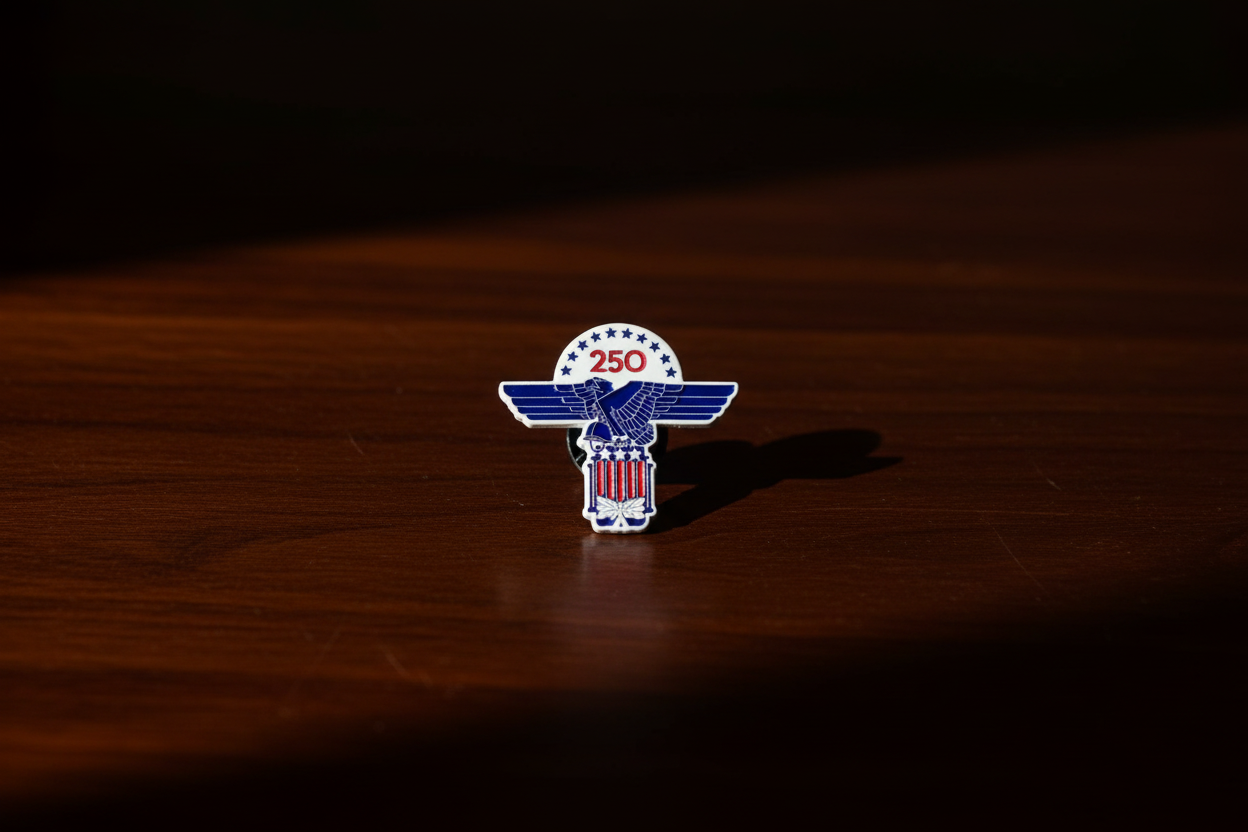PAX 250 America Anniversary Pin - 1" pin