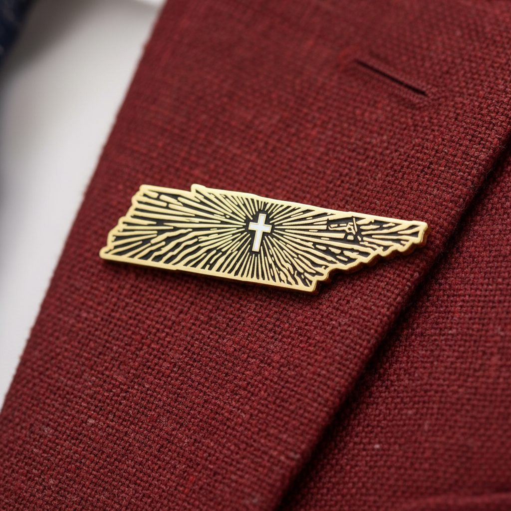 Tennessee Lone Bulwark - CN Pin - 1.5" (Based States)