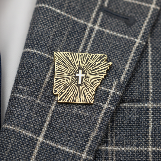 Arkansas Lone Bulwark - CN Pin - 1" (Based States)
