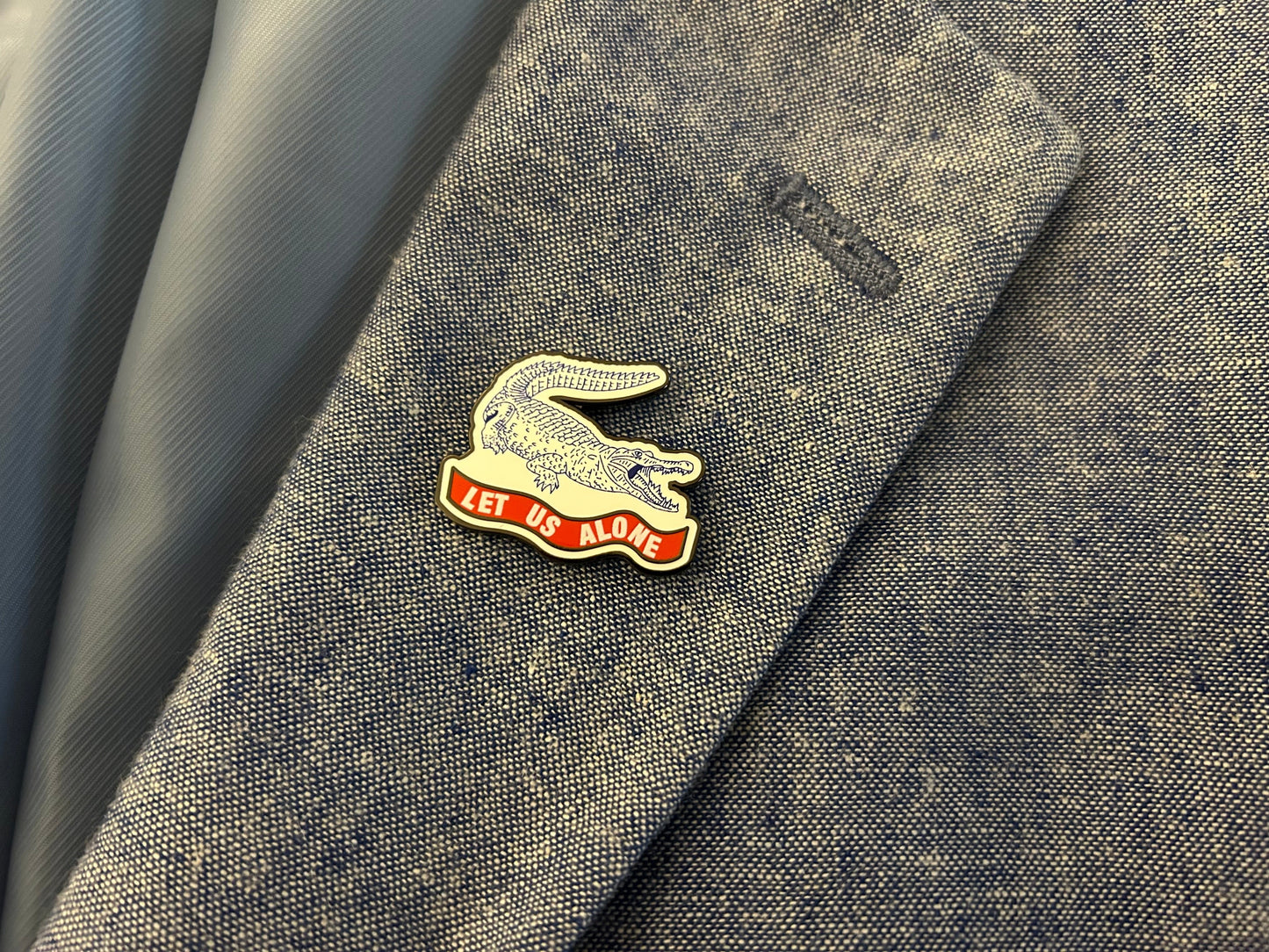"Let Us Alone" Florida Lapel Pin