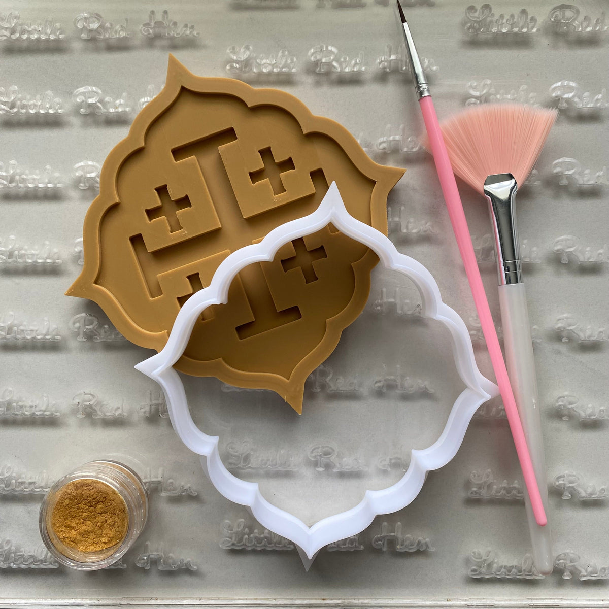 Jerusalem Cross Buttercream Stamp and Cookie Cutter Set // Deus Vult Collaboration