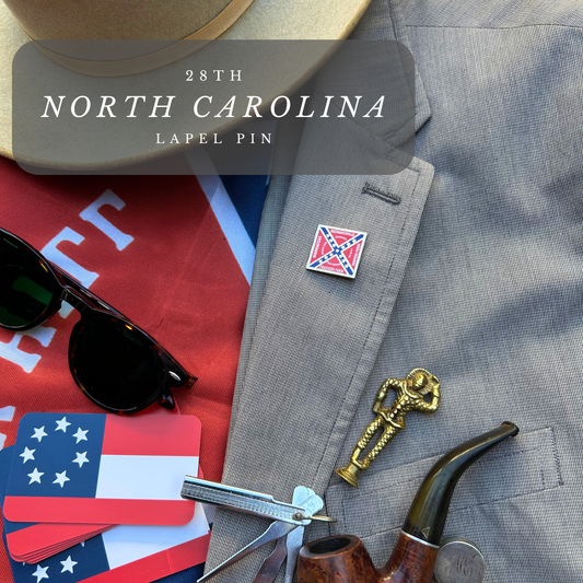 28th North Carolina Battle Flag Lapel Pin