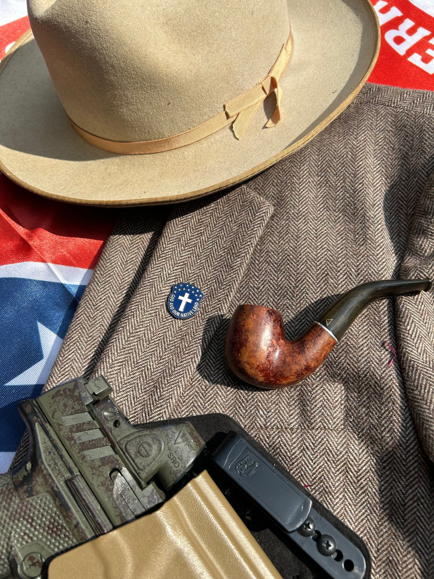 "For God and Our Native Land" - Alabama Lapel Pin