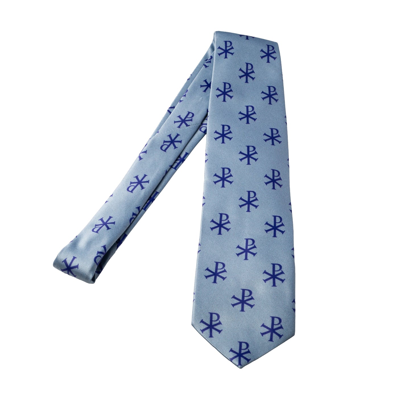 Blue Chi-Rho Necktie