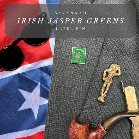 Irish Jasper Greens Lapel Pin