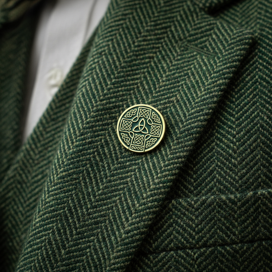 Celtic Cross / Trinity Knot Lapel Pin - 1"