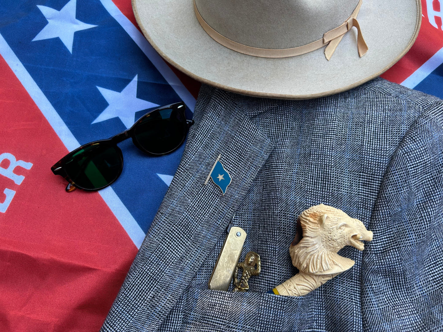 Bonnie Blue Flag Lapel Pin