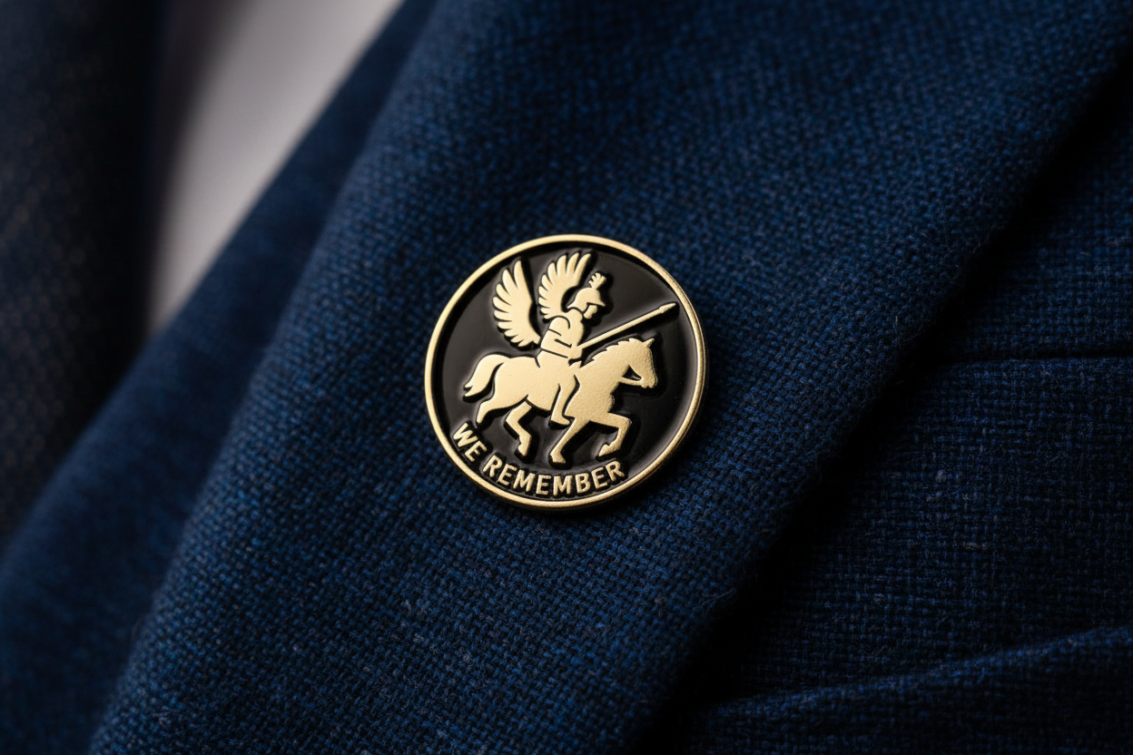 Winged Hussars Lapel Pin - 1" (New Release in Black)