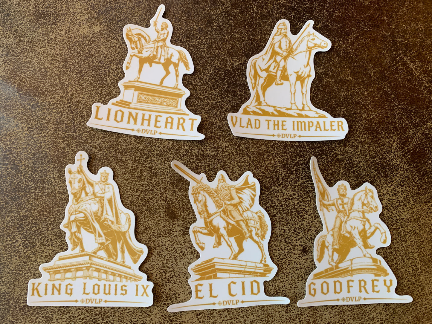 Iconic Crusaders 6-Sticker Set - 3"