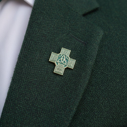 Celtic Cross 2.0 / Trinity Knot Lapel Pin - 1"