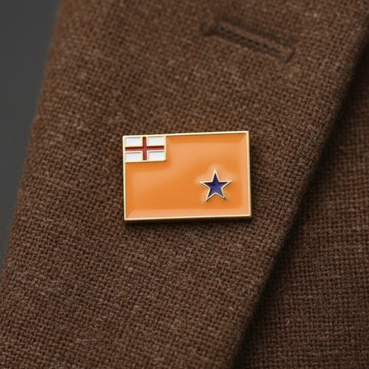 Protestant Orange Flag Pin - 1"