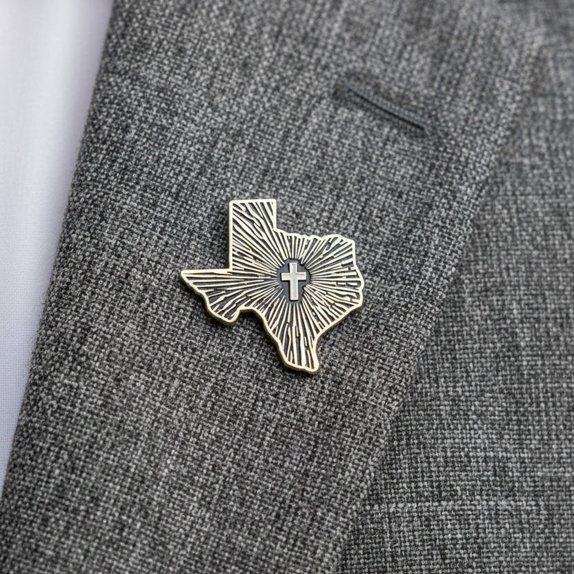 Texas Lone Bulwark - CN Pin - 1.25" (Based States)