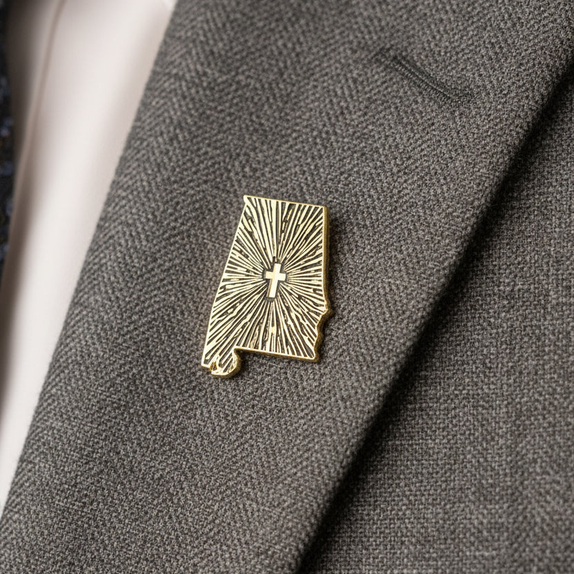 Alabama Lone Bulwark - CN Pin - 1.25" (Based States)