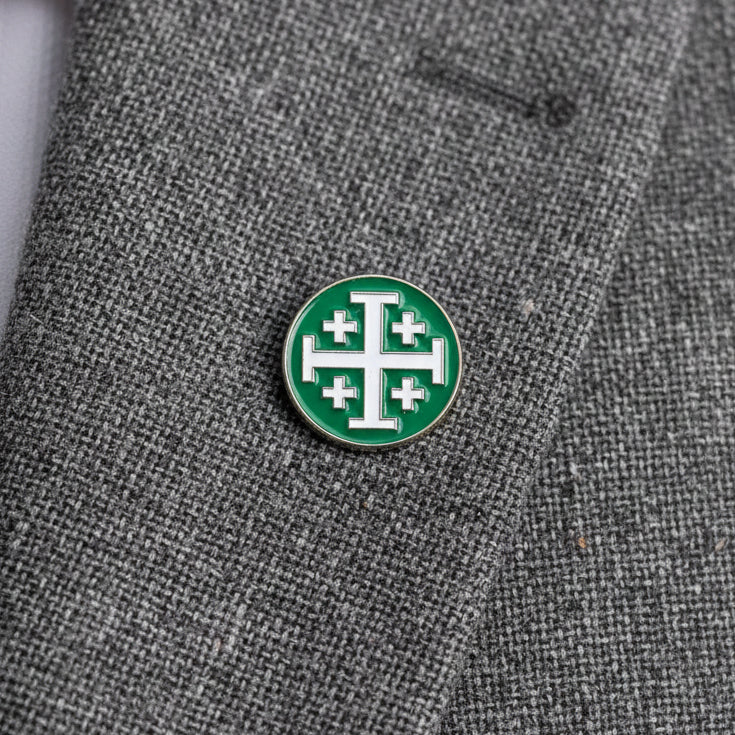 Jerusalem Cross Mini Pin - .75"