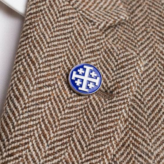 Jerusalem Cross Mini Pin - .75"