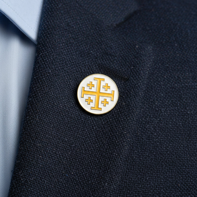 Jerusalem Cross Mini Pin - .75"