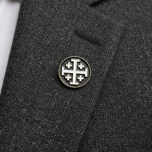Jerusalem Cross Mini Pin - .75"