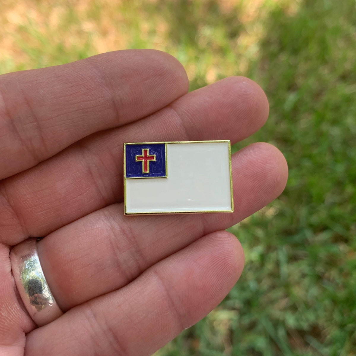 The Christian Flag Pin - 1"