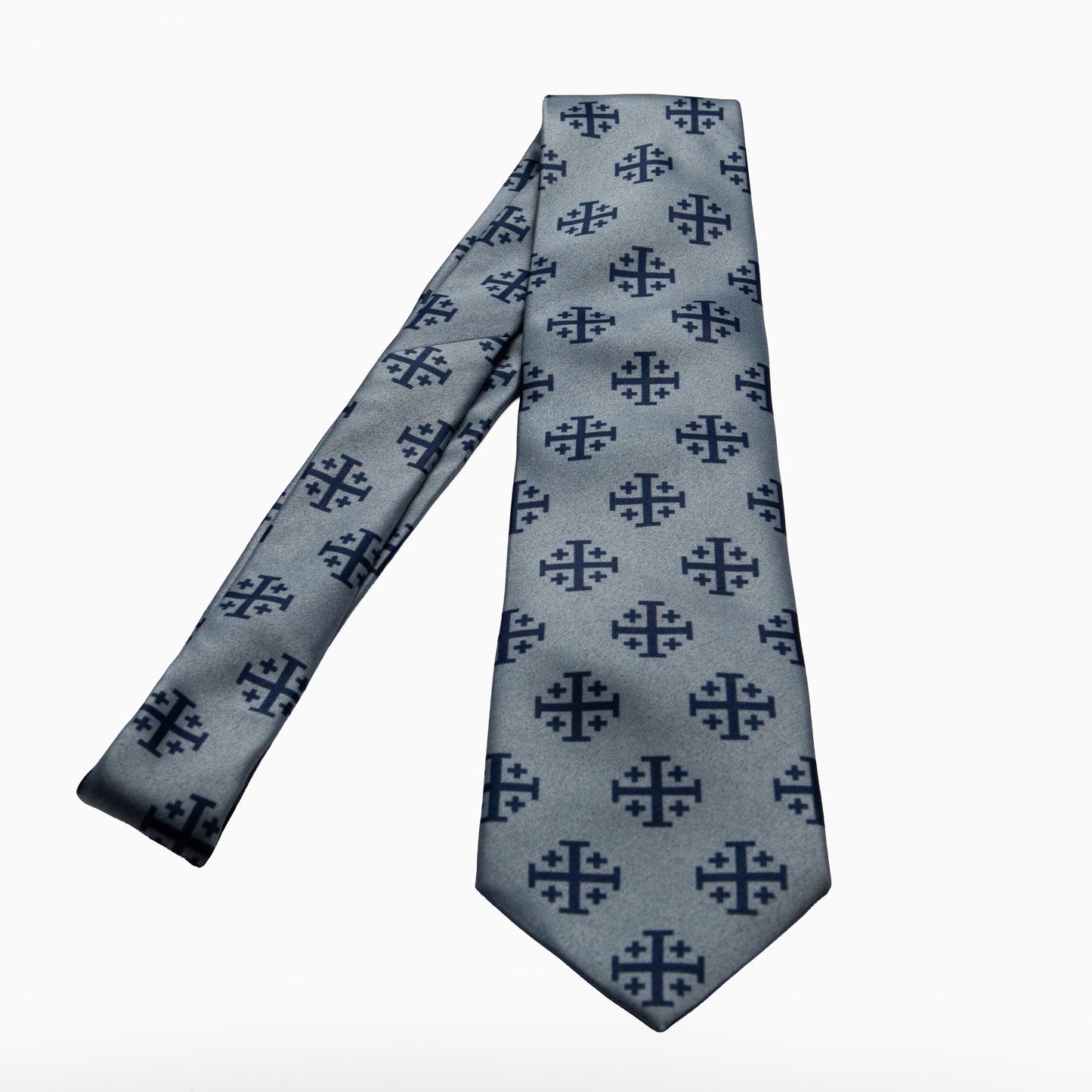 Blue Jerusalem Cross Necktie