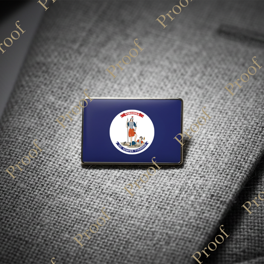 *PRE-RELEASE* Old Virginia State Flag - 1.25" pin