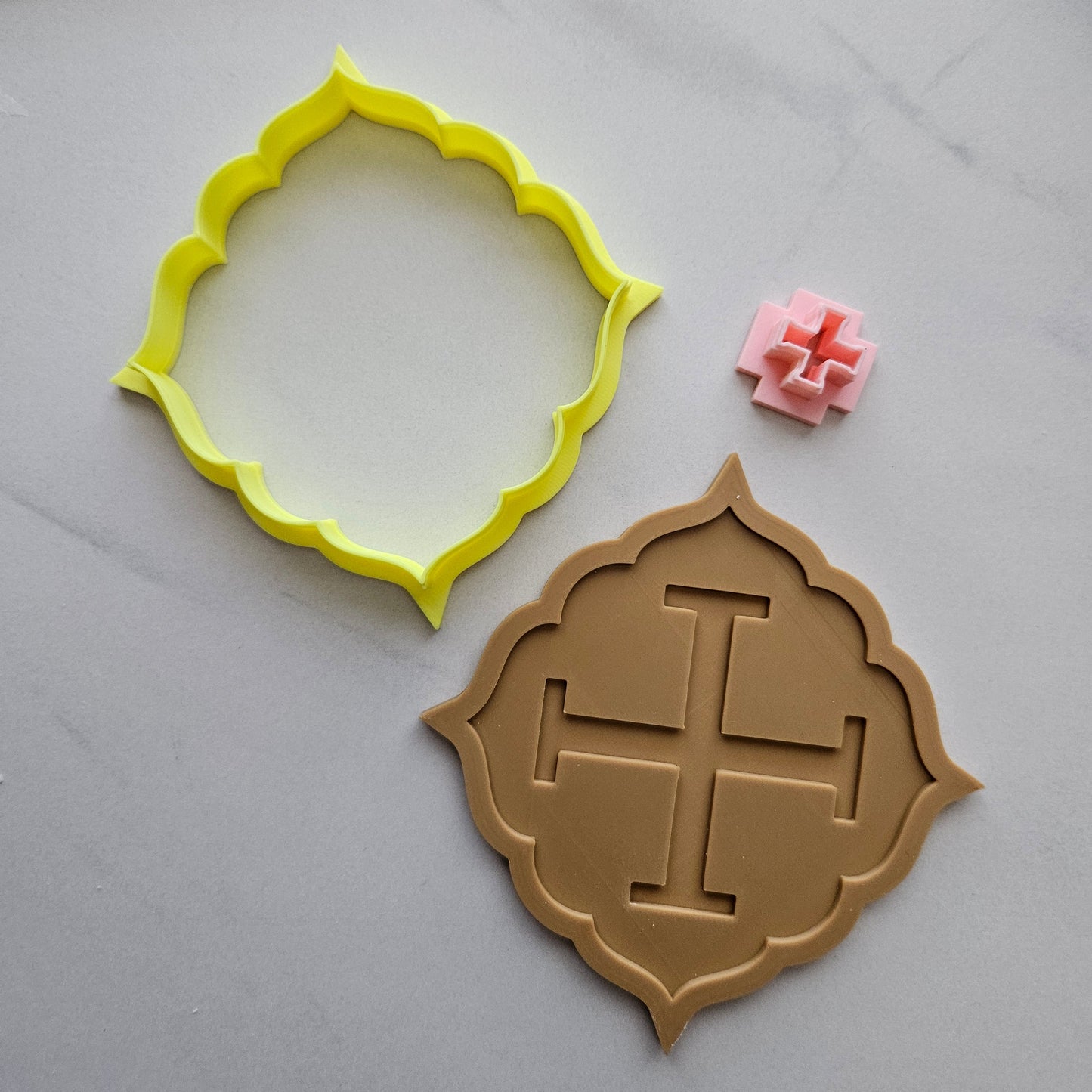 Jerusalem Cross Buttercream Stamp and Cookie Cutter Set